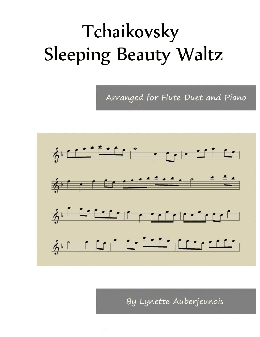 Sleeping Beauty Waltz - Flute Duet and Piano (arr. Lynette Auberjeunois)