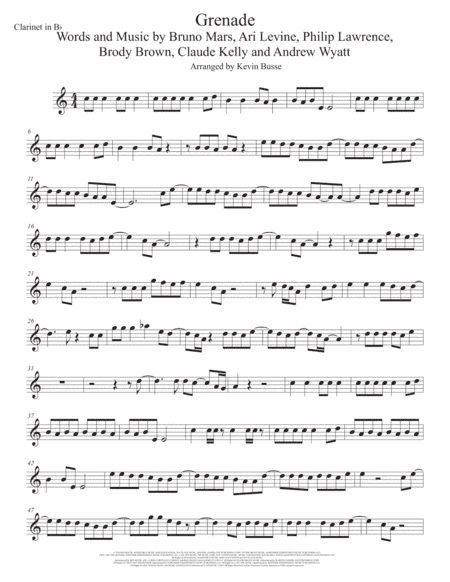 Grenade (arr. Kevin Busse)