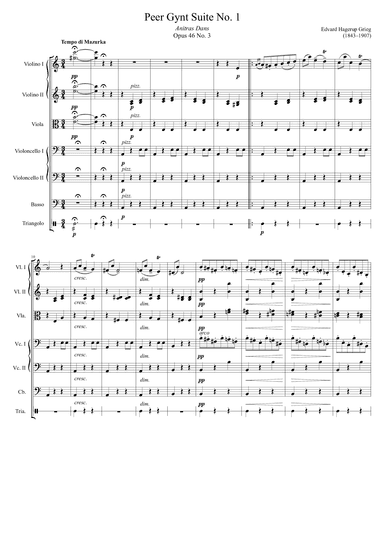 Peer Gynt Suite No. 1 Anitra's Dance (arr. Zachary Corbett)