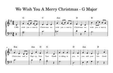 We Wish You A Merry Christmas (arr. PianoWithMichael.com)