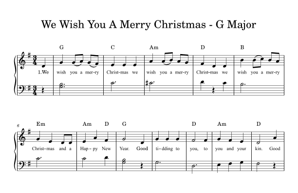 We Wish You A Merry Christmas (arr. PianoWithMichael.com)
