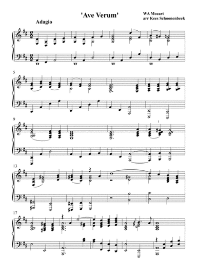 Ave Verum (arr. Kees Schoonenbeek)
