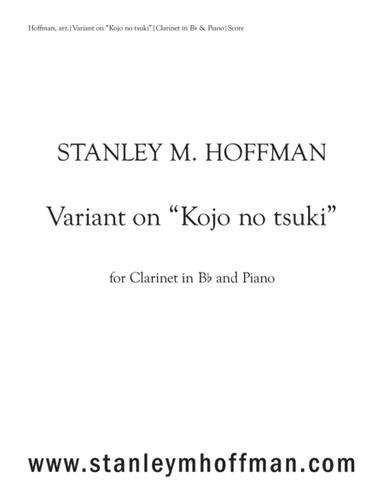 Variant on "Kojo no tsuki" (arr. Stanley M. Hoffman)