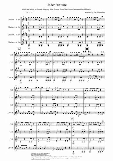 Under Pressure (arr. David Burndrett)