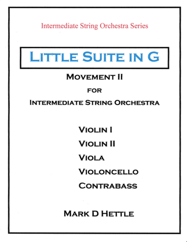 Little Suite in G for Intermediate String Orchestra - Movement II