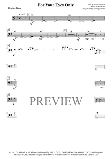 For Your Eyes Only (arr. Jan Angermüller)