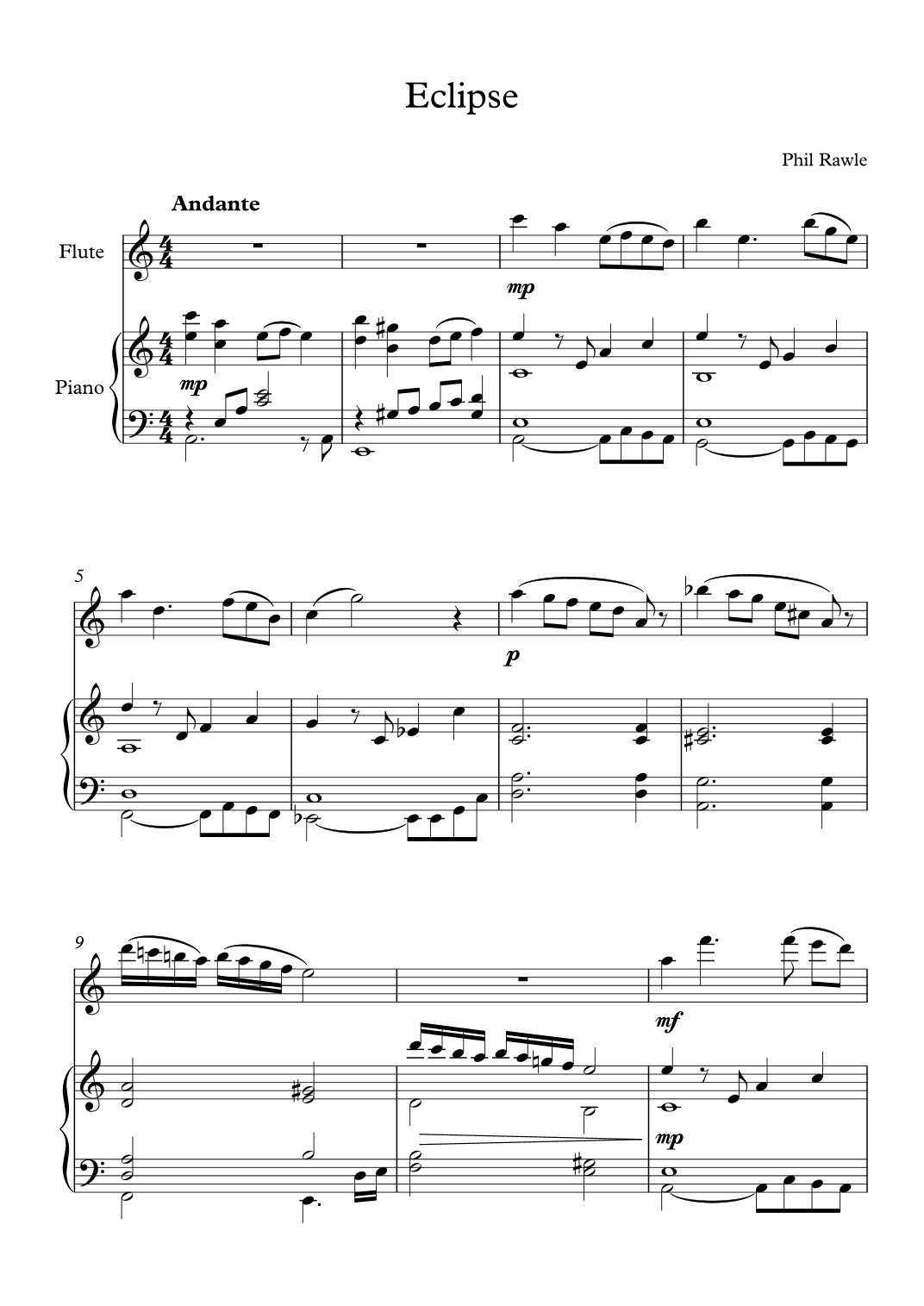 Eclipse - Flute and Piano