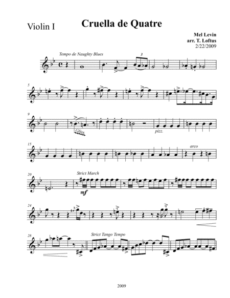 Cruella De Vil (arr. Toby Loftus)