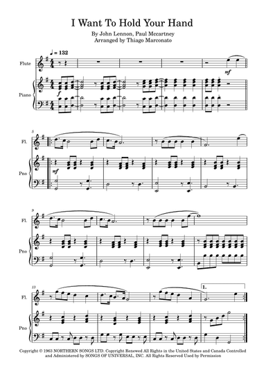 I Want To Hold Your Hand (arr. Thiago Marconato)