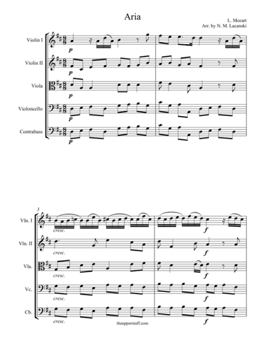 Aria (arr. Nick Lacanski)