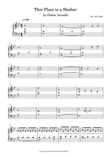 This Place Is A Shelter (arr. Magdalena Galka)