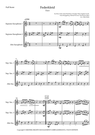 Federkleid (arr. Fabio Britto)