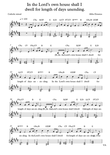 Psalm23 | In the Lord’s own house shall I dwell for length of days unending.