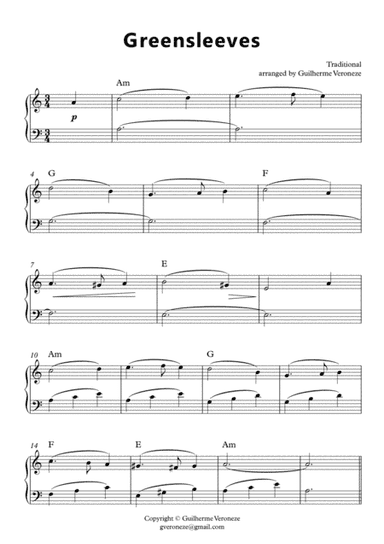 Greensleeves (arr. Guilherme Veroneze)