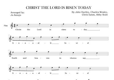 Christ the Lord is risen today (arr. Jo Araujo)