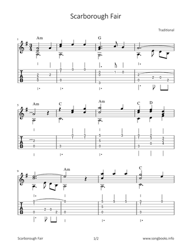 Scarborough Fair (arr. Bettina Schipp)
