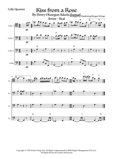 Kiss From A Rose (arr. Dandenong Ranges Strings)