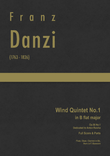 Danzi - Wind Quintet No.1 in B flat major, Op.56 No.1 (arr. J.G. Cucó Barber)