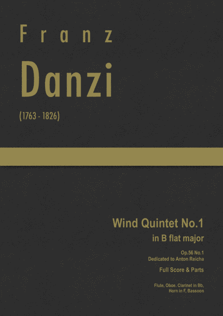 Danzi - Wind Quintet No.1 in B flat major, Op.56 No.1 (arr. J.G. Cucó Barber)