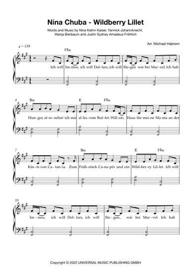 Wildberry Lillet (arr. Michael Habrom)