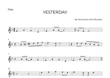 Yesterday (arr. Alex Nunes Rodrigues)