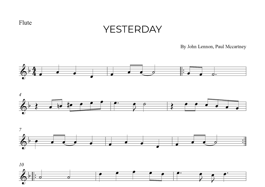 Yesterday (arr. Alex Nunes Rodrigues)