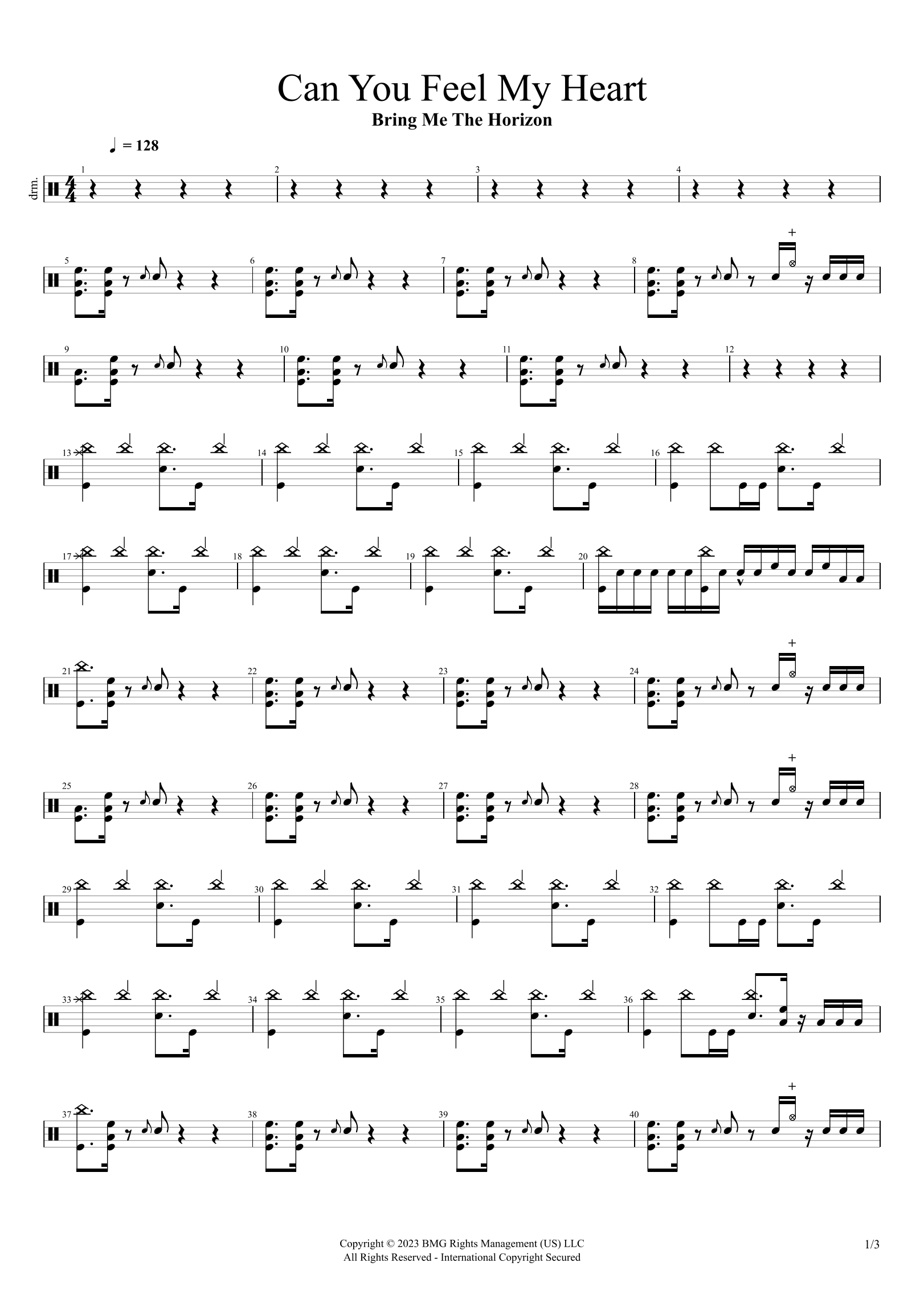 Can You Feel My Heart (arr. Cyril Mayer)