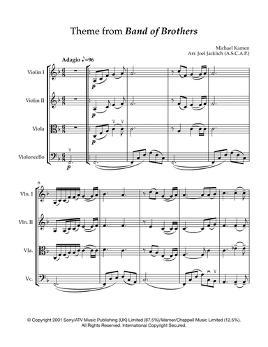 Band Of Brothers - Main Title (arr. Joel Jacklich (ASCAP))