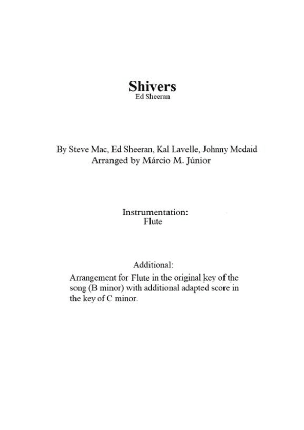 Shivers (arr. Márcio Moreira Júnior)