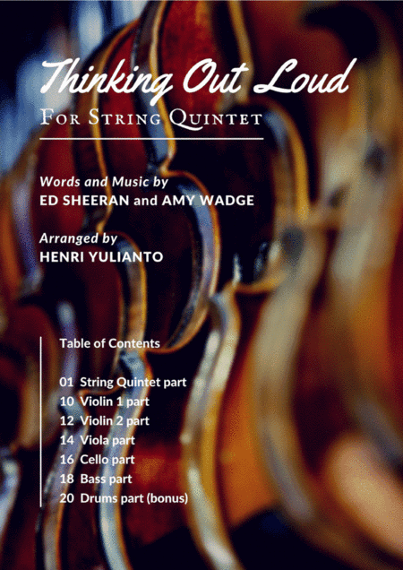 Thinking Out Loud (arr. Henri Yulianto)