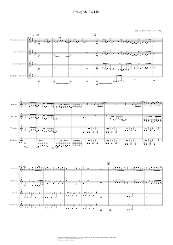 Bring Me To Life (arr. Junqueira's)