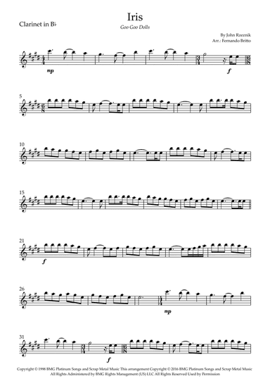 Iris (arr. Fernando Britto)