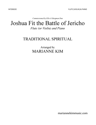 Joshua Fit the Battle of Jericho (arr. Marianne Kim)