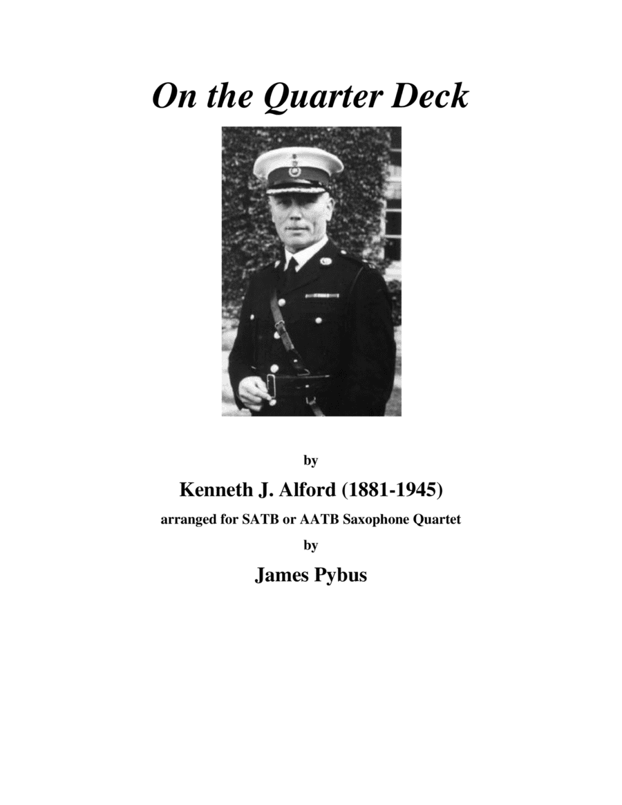 On the Quarter Deck march (saxophone quartet arrangement) (arr. James Pybus)