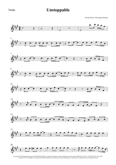 Unstoppable (arr. Wesley S. SIlva)