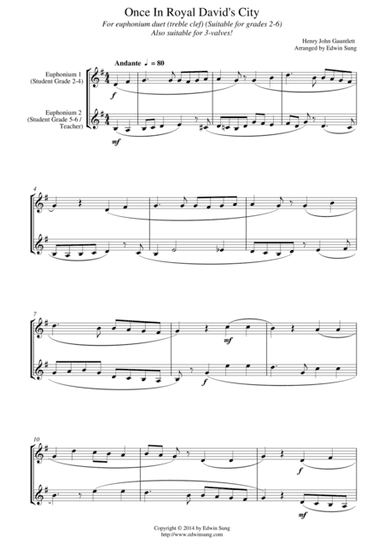 Once In Royal David (arr. Edwin Sung)