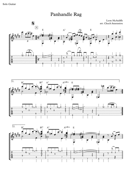 Panhandle Rag (arr. Chuck Anastasiou)
