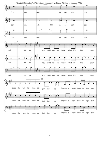 I'm Still Standing (arr. David Gibbon)