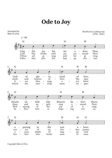 Ode to Joy (arr. Márcio Silva)