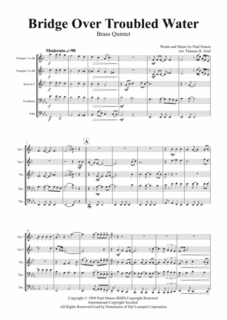 Bridge Over Troubled Water (arr. Thomas H. Graf)