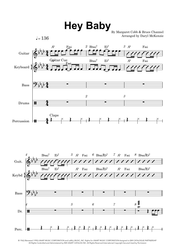 Hey! Baby! (arr. Daryl McKenzie)