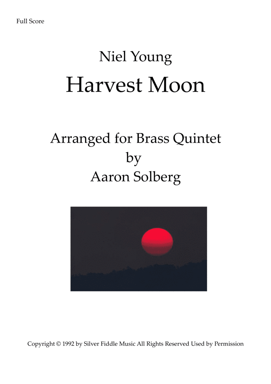 Harvest Moon (arr. Aaron Solberg)