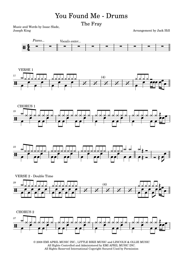 You Found Me (arr. Jack Hill)