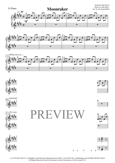 Moonraker Theme from MOONRAKER (arr. Jan Angermüller)