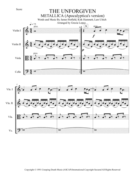The Unforgiven (arr. Gre Lopez)