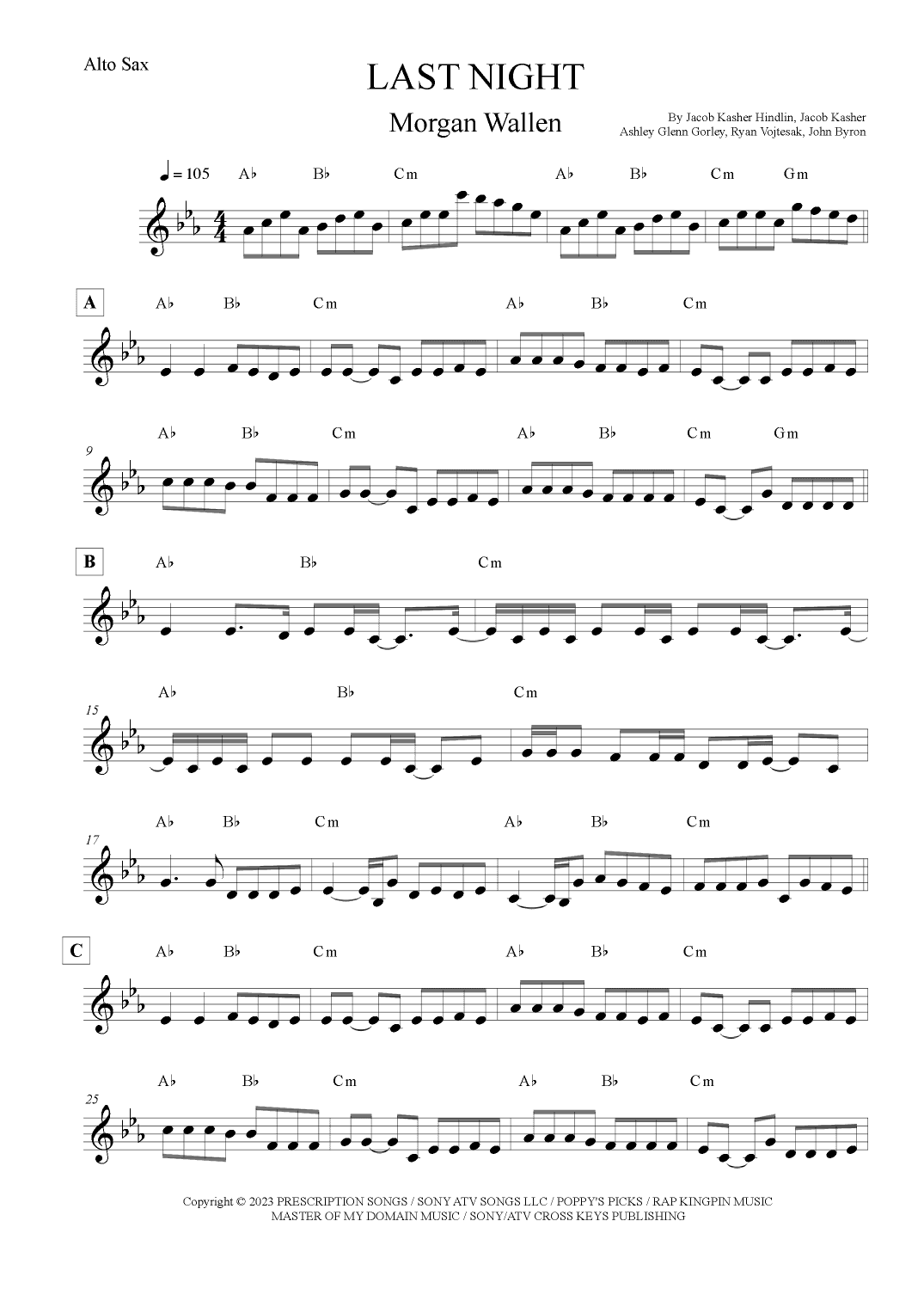 Last Night (arr. Leo Silva)