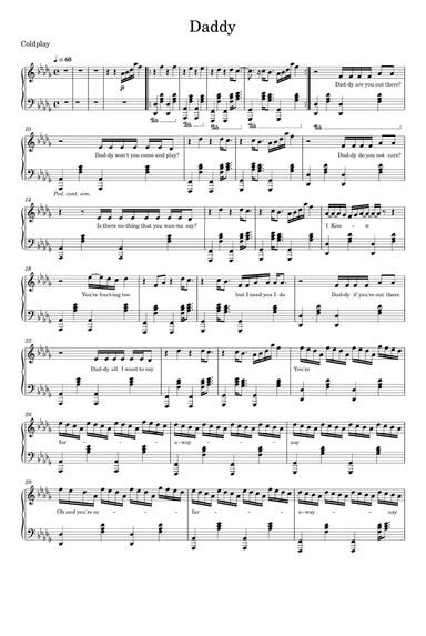 Daddy (arr. Coldplay)