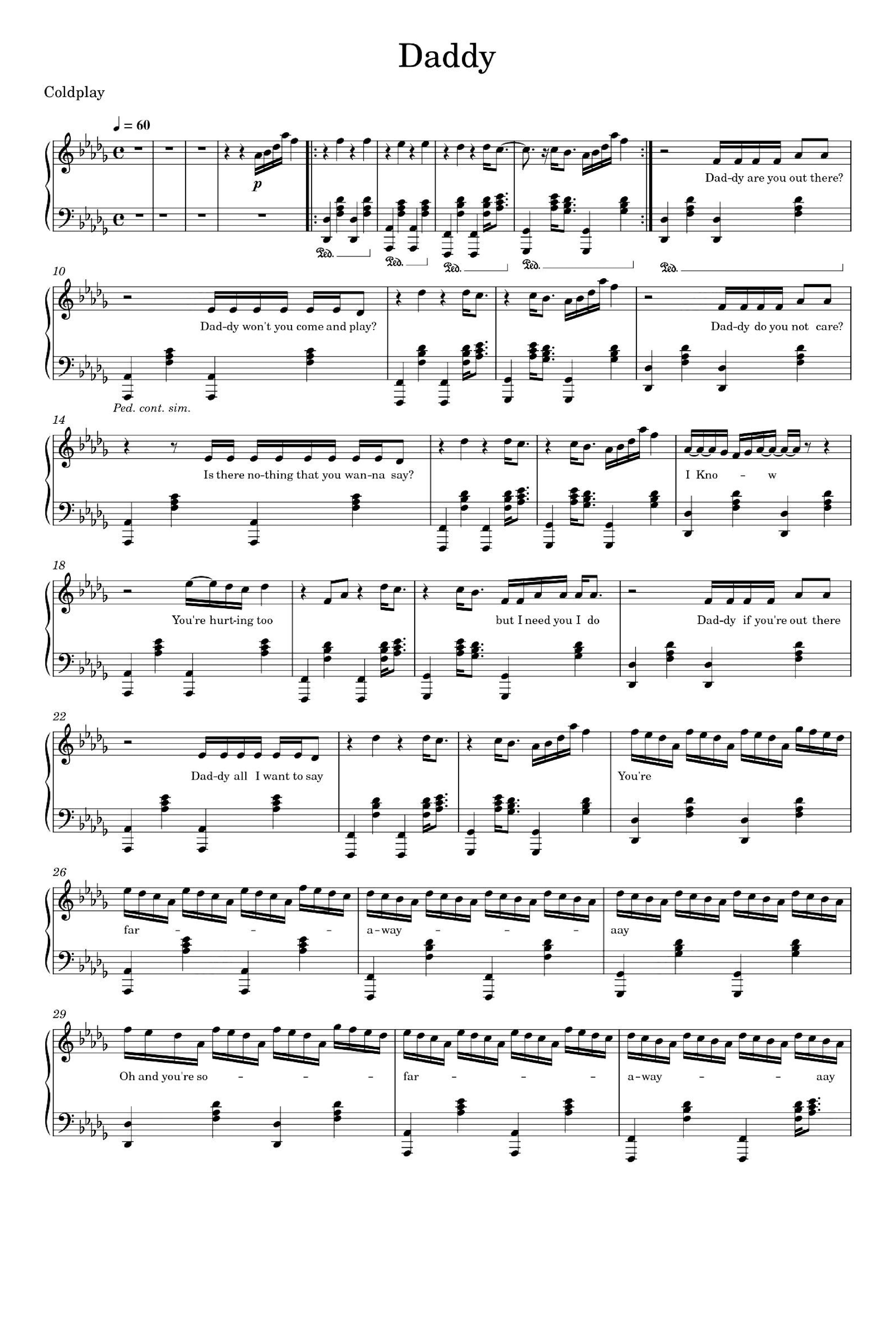 Daddy (arr. Coldplay)