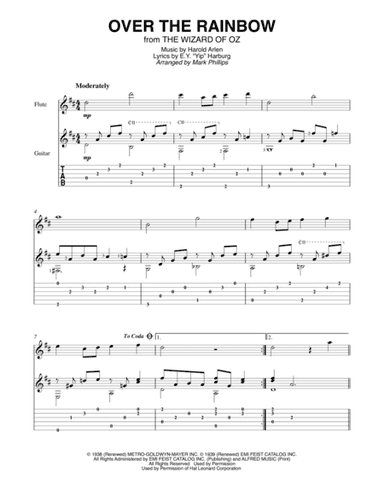 Over The Rainbow (from The Wizard Of Oz) (arr. Mark Phillips)