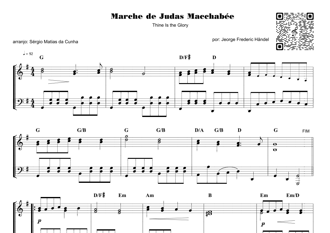 Marche de Judas Macchabée -Thine Is the Glory - fase2 (arr. Sérgio Matias da Cunha)
